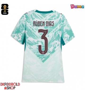 Portugal Ruben Dias #3 Udebanetrøje Dame VM 2026 Kort ærmer